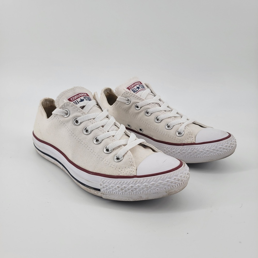 Converse Chuck Taylor All Star Sneakers Unisex 6M/8W White Canvas Low Top
